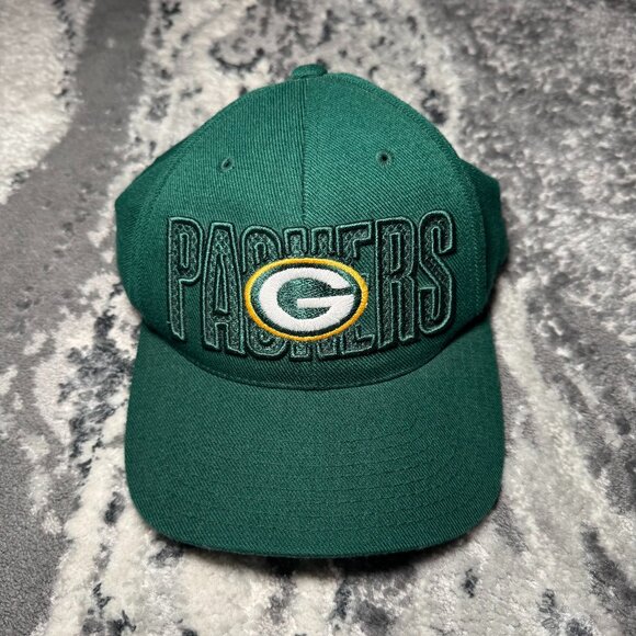 NFL Packers American Needle Raised Embroidered Green Snap Back - Picture 1 of 9